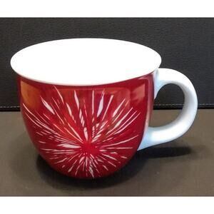 STARBUCKS 2014 HOLIDAY STARBURST ABSTRACT FLOWER MUG 14OZ